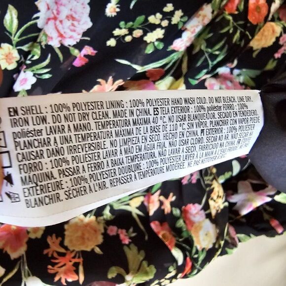 EUC FOREVER 21 FLORAL SPAGHETTI STRAP MIDI DRESS RUCHED RUFFLED SIZE LARGE - Picture 12 of 14